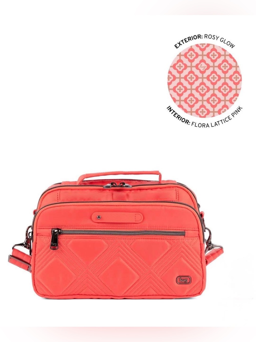 Lug Scoop Legacy Collection Crossbody Rosy Glow NWT